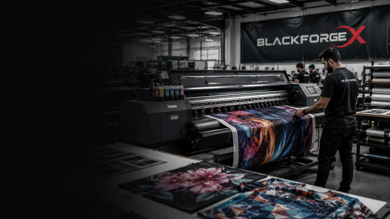 BlackForgeX sublimation printing production