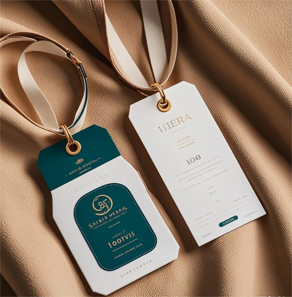 Premium printed hangtags with string fasteners