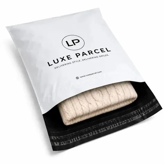 Custom branded poly mailer for apparel shipping